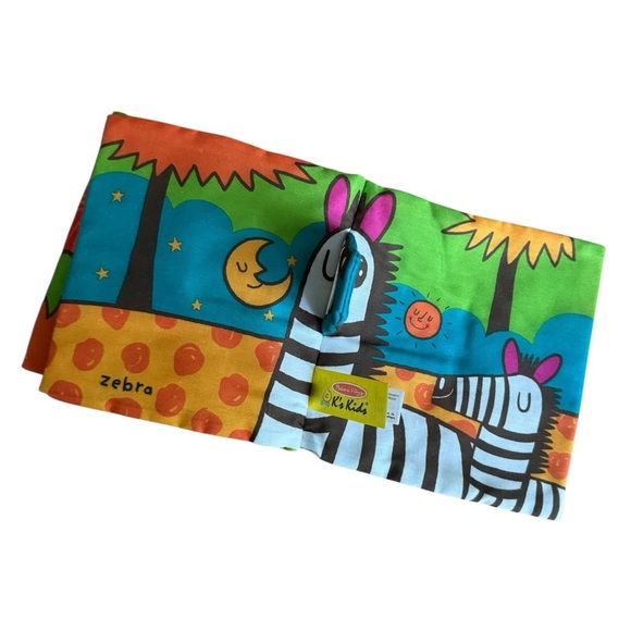 Melissa and Doug K’s Kids Wild Animals Soft Activity Book Baby Boy Girl 0+ - Picture 7 of 11